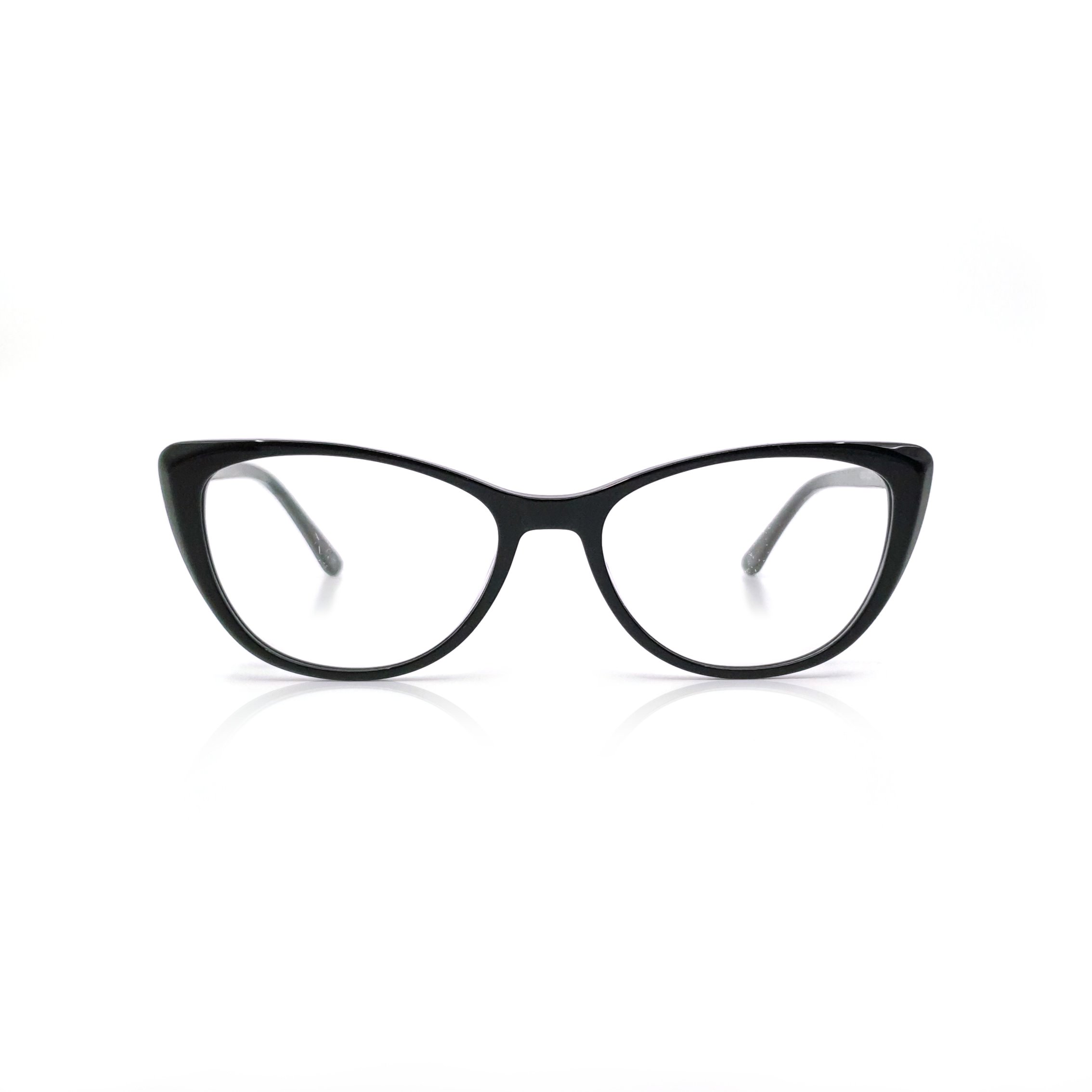 ARIA_BLACK_A MP Aria - Black cateye acetate glasses